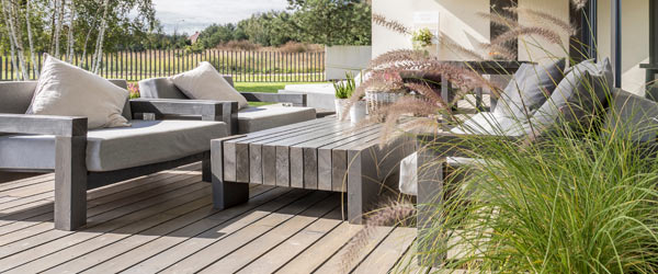 terrasse apparence bois cosse de riz